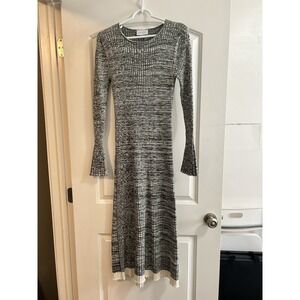 Friends‎ With Frank The Cleo Dress In Moss Space Dye